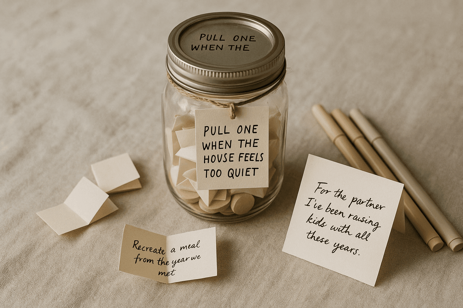 A Date Jar for Empty-Nest Partners — Thirty Slips for the Quiet House