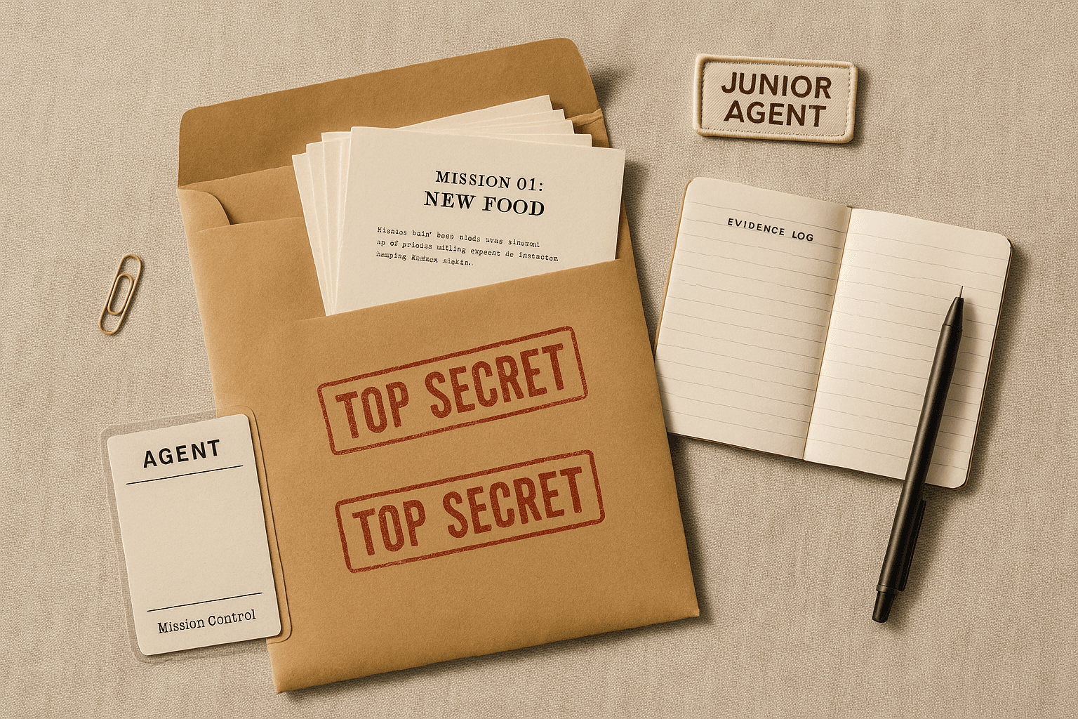 A Spy Mission Dossier — Six Brave-Kid Missions, One Envelope