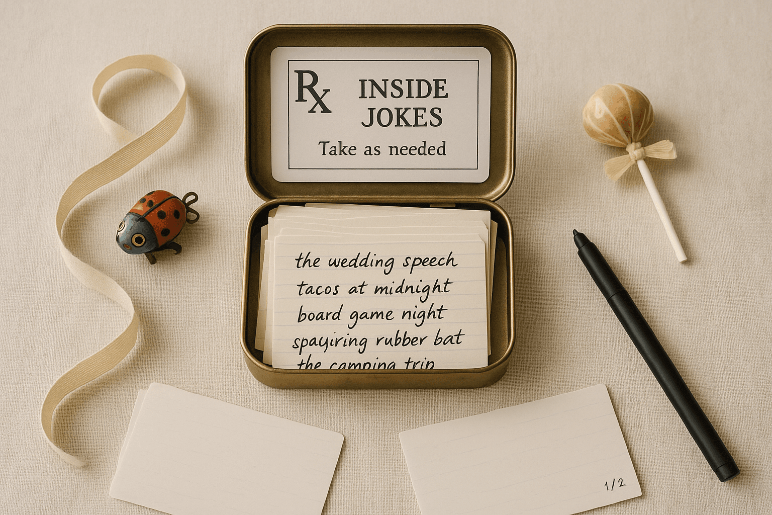 An Emergency Laugh Kit — Twelve Inside Jokes for a Hard Stretch