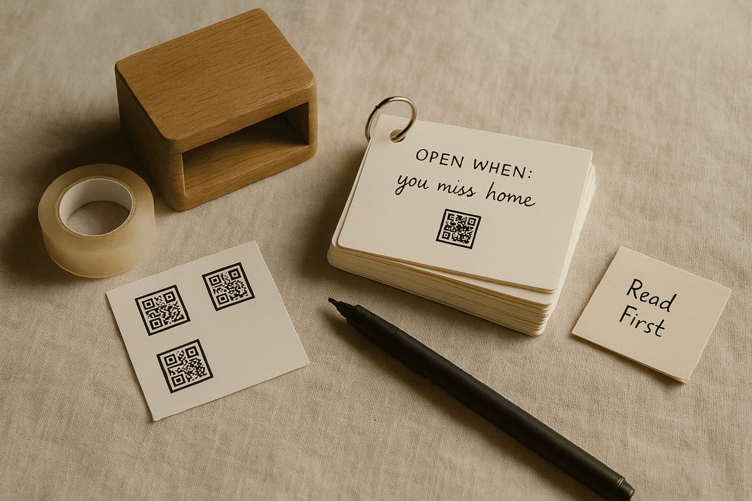 A QR Letter Box — Twelve Voice Notes for a Long-Distance Year