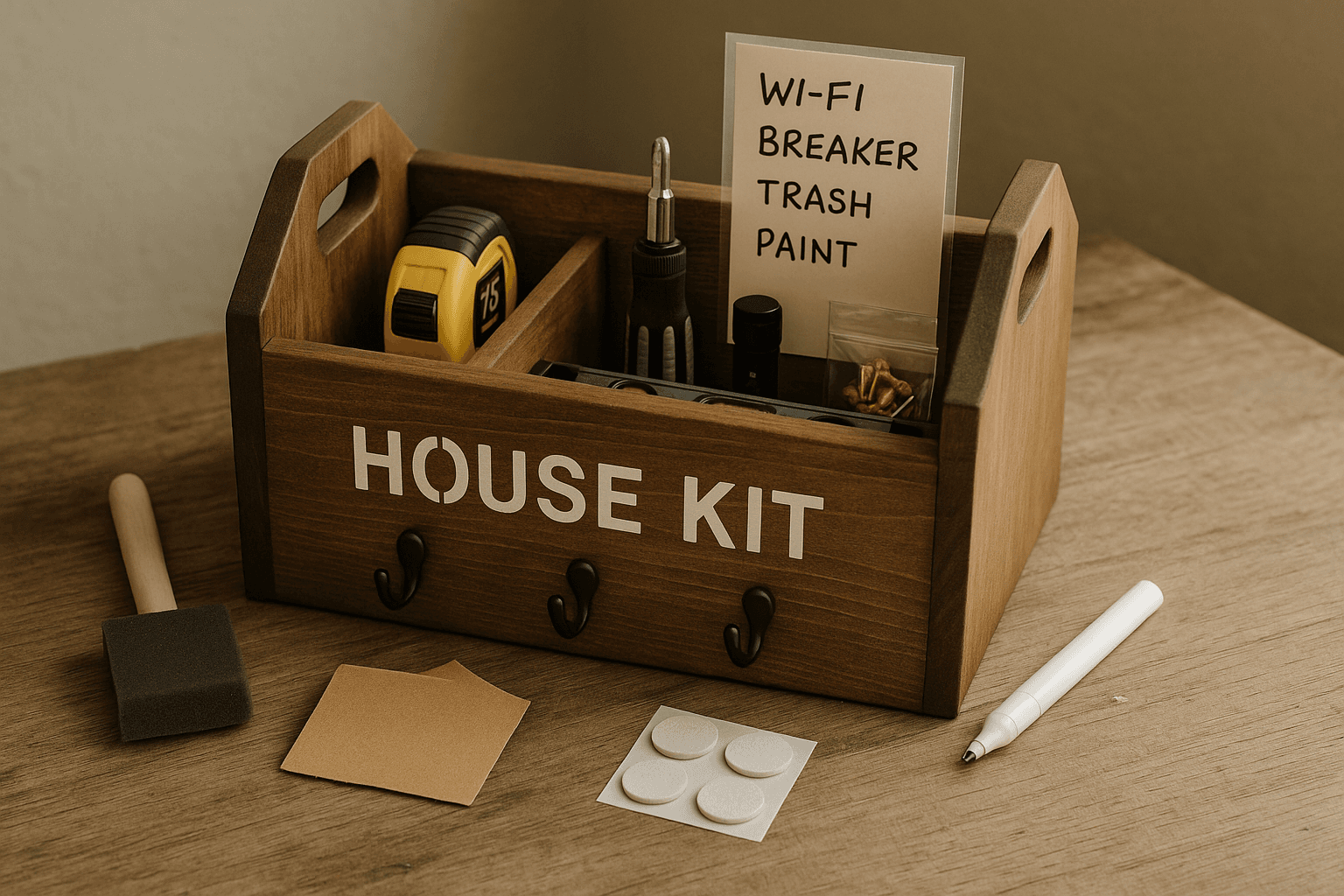 A Housewarming Tool Caddy for a Dad or Son — and a House Cheat Sheet