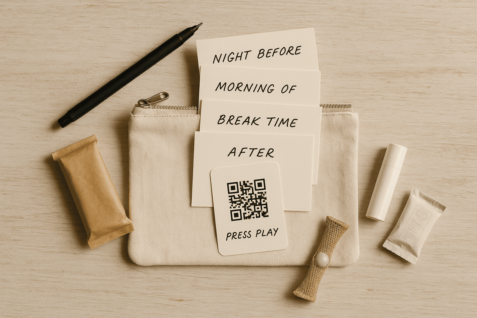 An Exam-Day Calm Kit — Pencil Case, Playlist, Notes for the Walk In