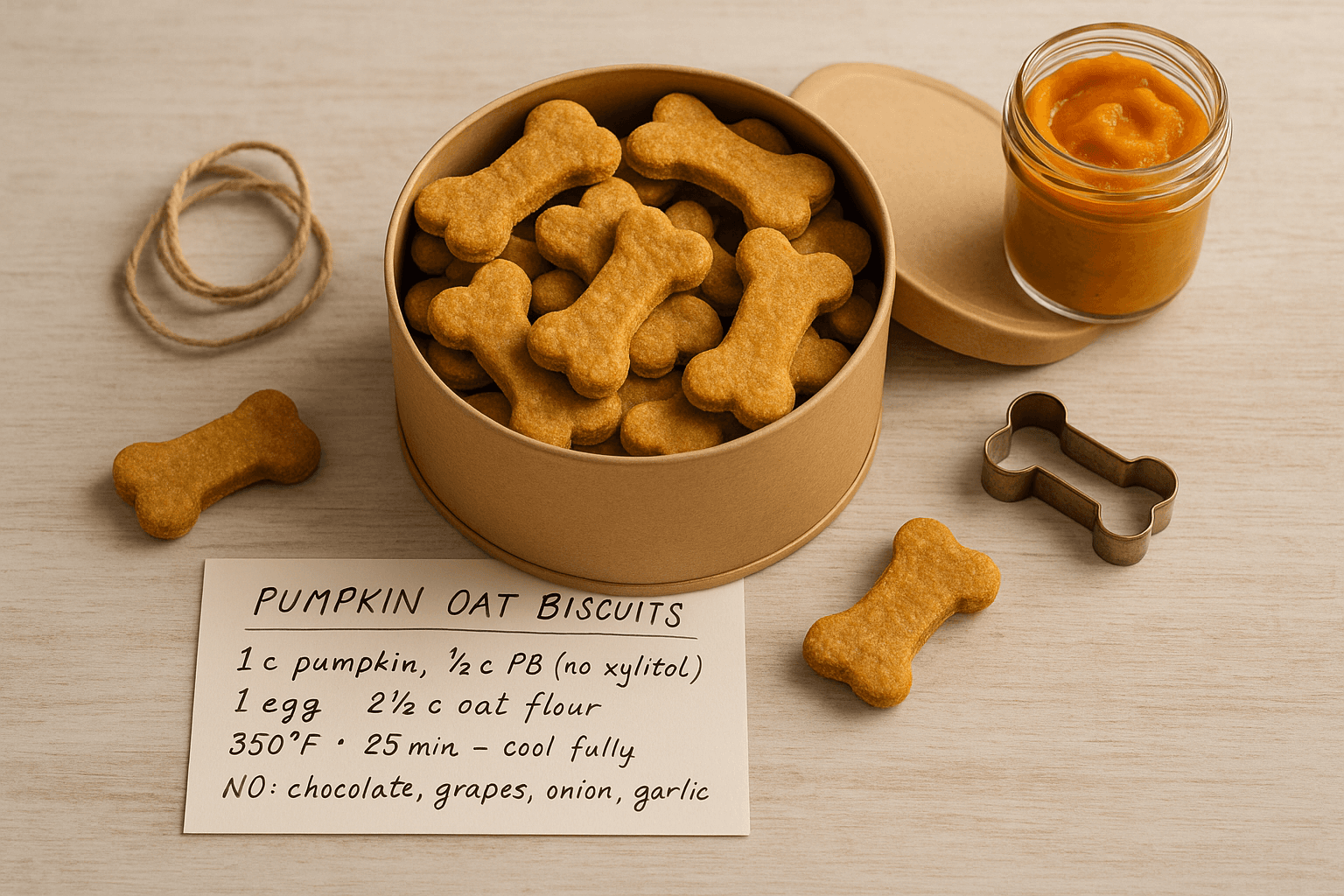 Homemade Dog Treats — Two Dozen Biscuits for a Friend’s Dog