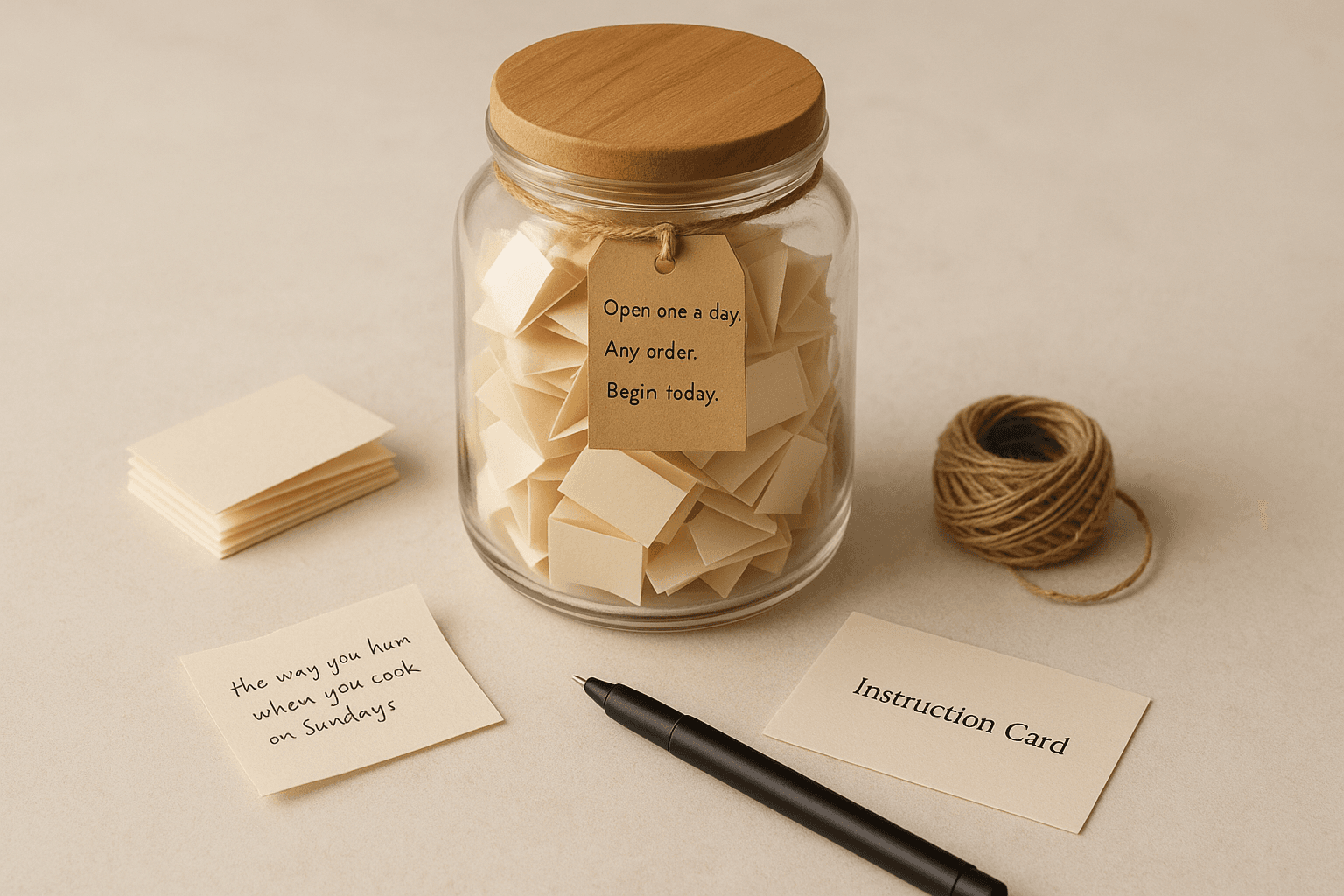 An I-Love-You Jar — 365 Notes, One a Day for a Year