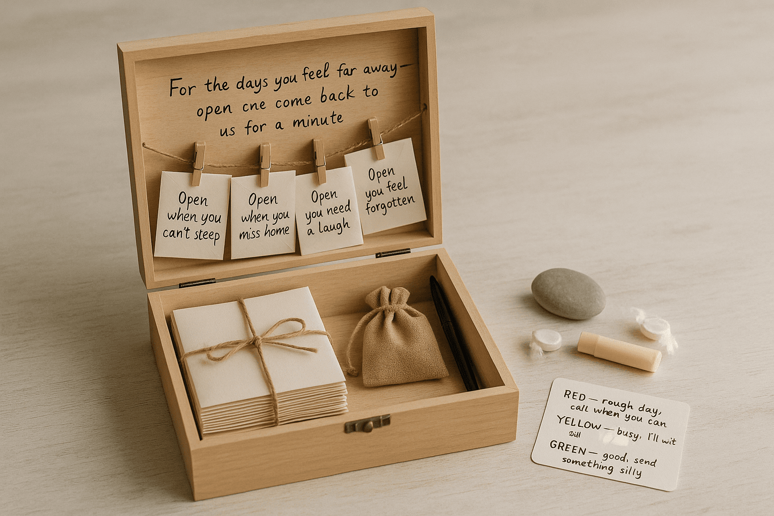 A Deployment Letter Box — Thirty Envelopes for the Hard Days