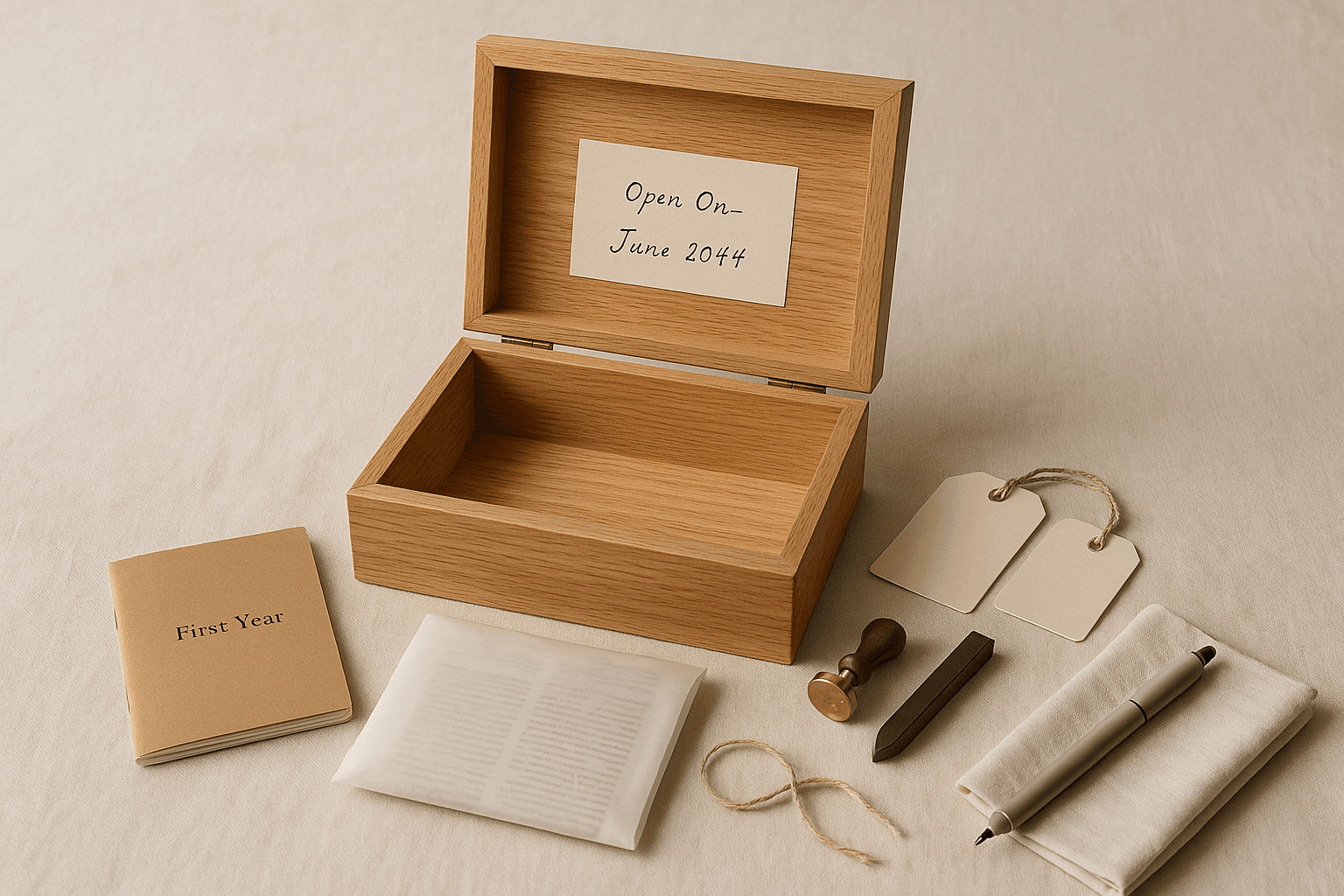 A First-Year Time Capsule — A Kit for New Parents, Sealed Until 18