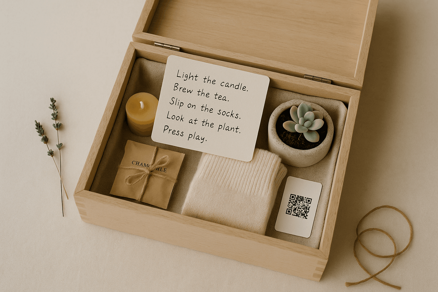 A Box of Calm — A Five-Senses Care Package for an Overwhelmed Week