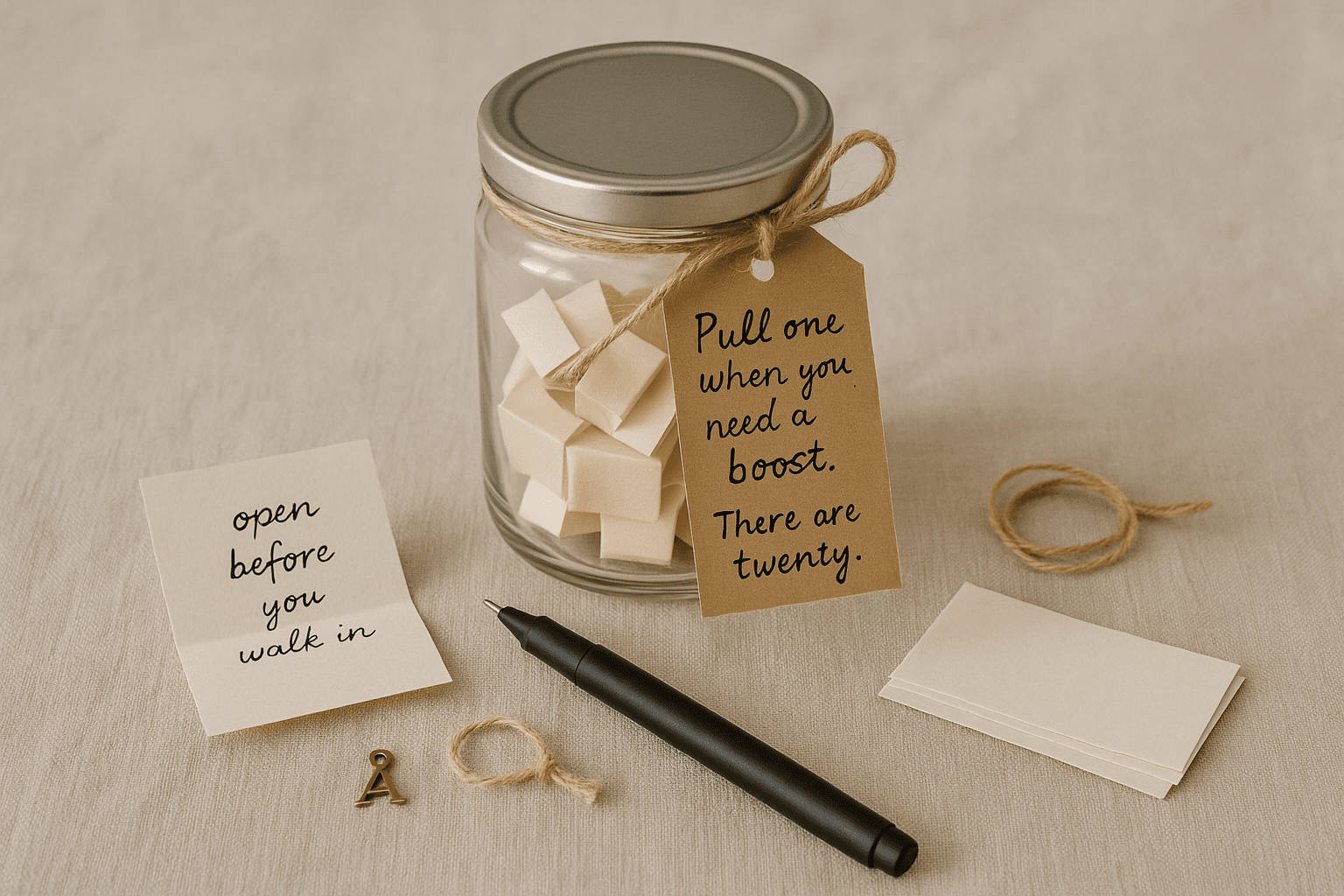 A First-Day Fuel Jar — For Your Partner’s Walk In and Login Wait