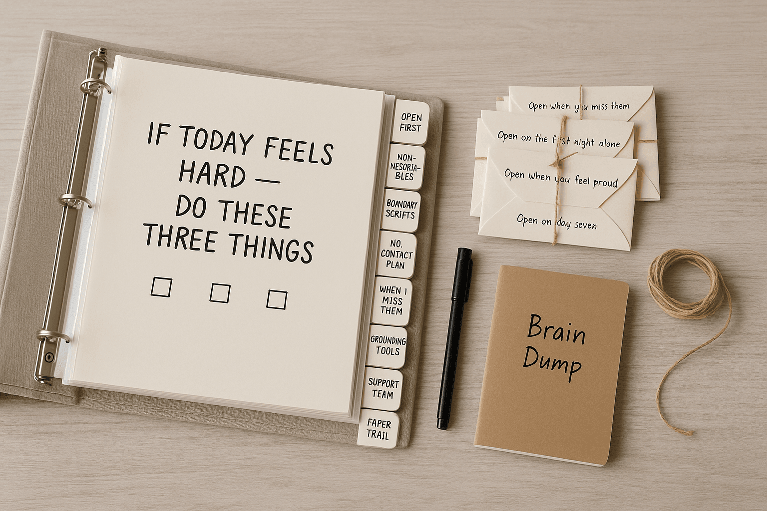 A New Chapter Binder — For Someone Leaving a Toxic Relationship