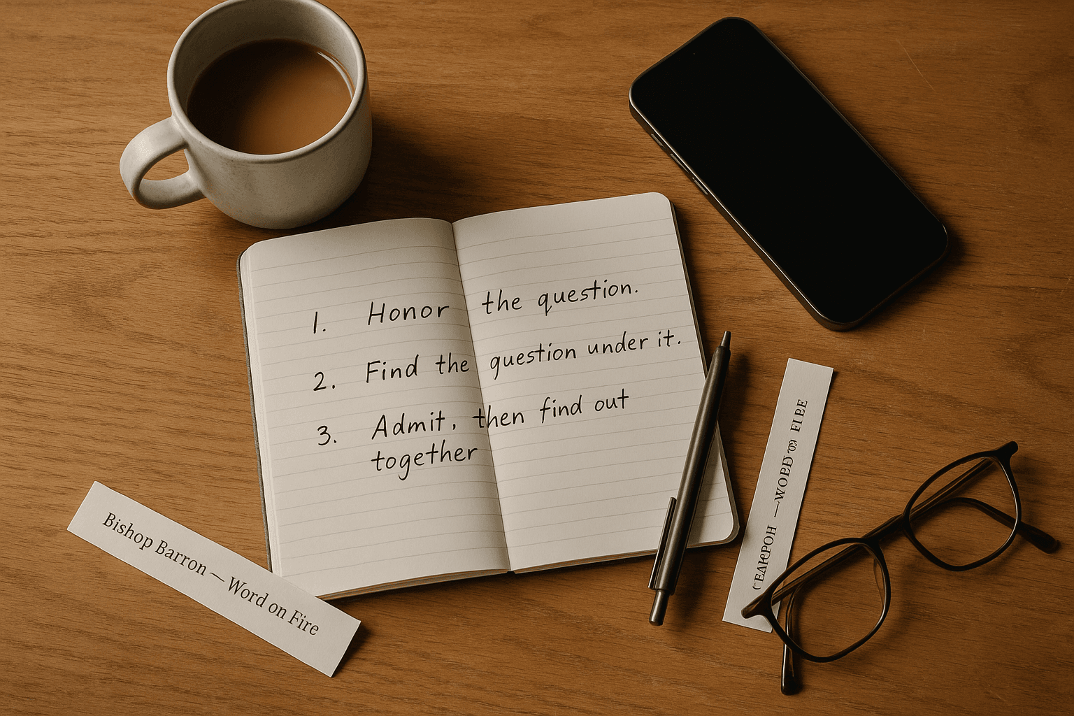 Answer With a Question — A Three-Move Script for the Catholic Parent of a Questioning Teen