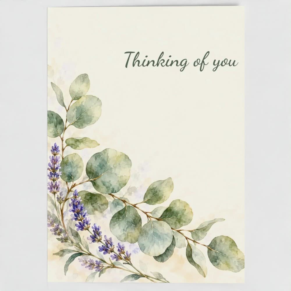 Thinking of You, Personalised Sympathy Card